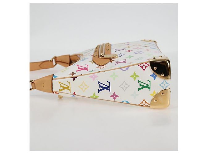 LOUIS VUITTON Borsa Boulogne Monogram Multicolore Bianca M92660 Auth 134950SAV Bianco - vista 4