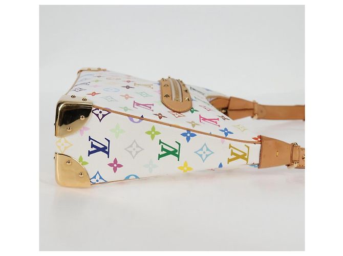LOUIS VUITTON Borsa Boulogne Monogram Multicolore Bianca M92660 Auth 134950SAV Bianco - vista 5