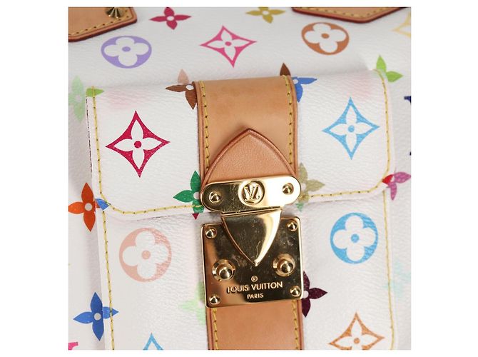 LOUIS VUITTON Monogramm Multicolor Speedy 30 Tasche Weiß Bron M92643 Auth 132956SAV Bronze - Ansicht 19