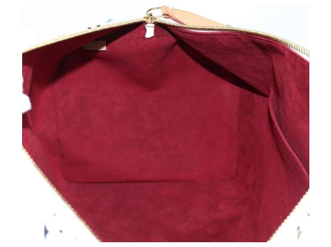 LOUIS VUITTON Monogramm Multicolor Speedy 30 Tasche Weiß Bron M92643 Auth 132956SAV Bronze - Ansicht 23