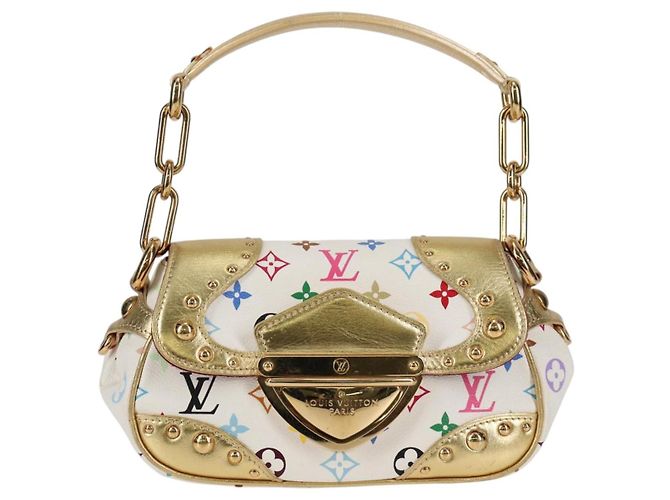 LOUIS VUITTON Schultertasche Marilyn Monogramm Multicolor Weiß M40206 Auth 138531SAV - Ansicht 13