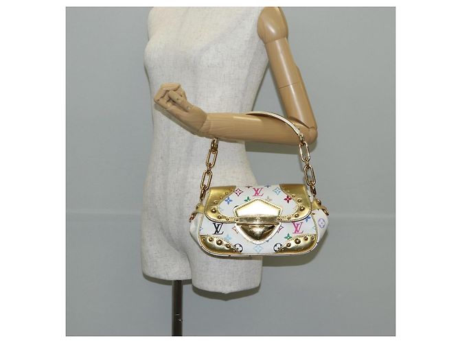 LOUIS VUITTON Schultertasche Marilyn Monogramm Multicolor Weiß M40206 Auth 138531SAV - Ansicht 25
