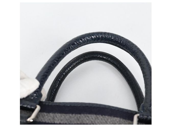 LOUIS VUITTON Cabas Vale Karakoram Bolsa de Mão Lã Marinha M95240 LV Auth 138949SAV Azul marinho - vista 14