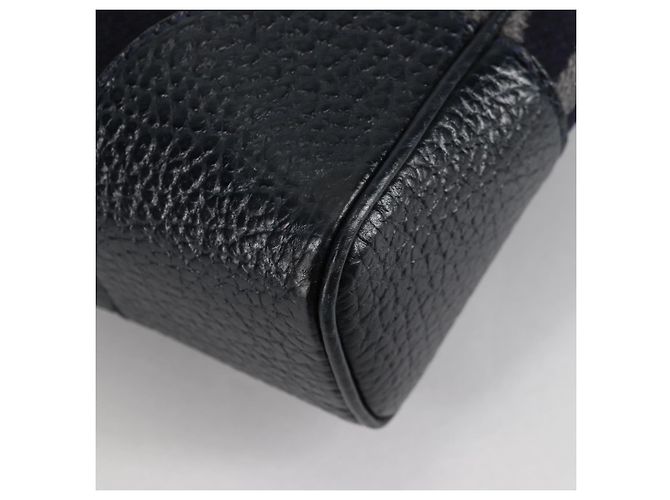 LOUIS VUITTON Cabas Vale Karakoram Bolsa de Mão Lã Marinha M95240 LV Auth 138949SAV Azul marinho - vista 15