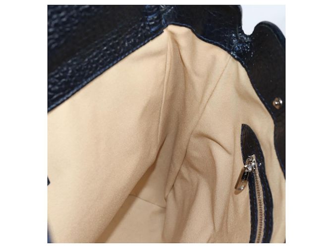 LOUIS VUITTON Cabas Vale Karakoram Bolsa de Mão Lã Marinha M95240 LV Auth 138949SAV Azul marinho - vista 20