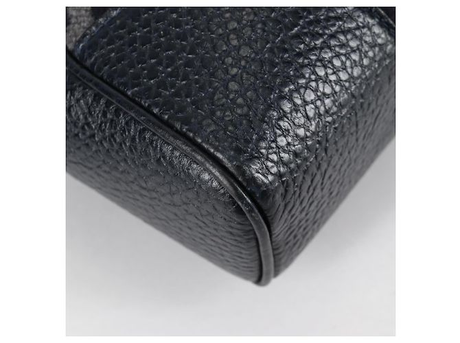 LOUIS VUITTON Cabas Vale Karakoram Bolsa de Mão Lã Marinha M95240 LV Auth 138949SAV Azul marinho - vista 9