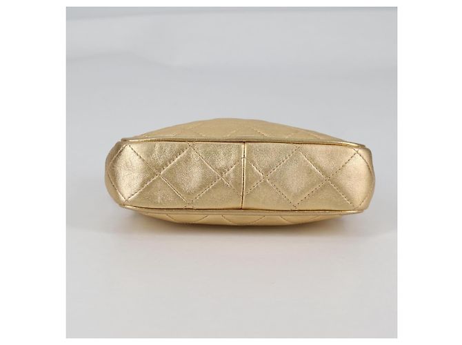 Borsa a Spalla CHANEL in Pelle di Agnello, Tonalità Oro, CC Auth 135116SM - vista 5