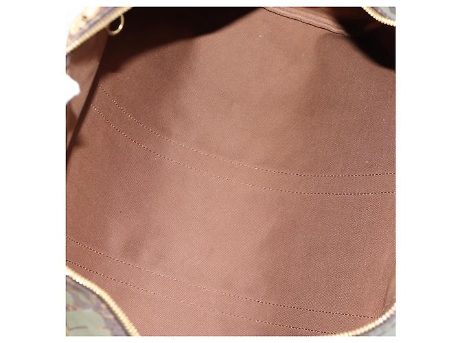 LOUIS VUITTON Monogram Graffiti Keepall 50 Borsa Boston Khaki M92196 Auth fm4841SAV Cachi - vista 10