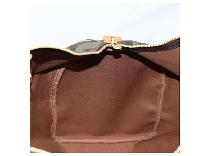 LOUIS VUITTON Monogram Graffiti Keepall 50 Borsa Boston Khaki M92196 Auth fm4841SAV Cachi - vista 21