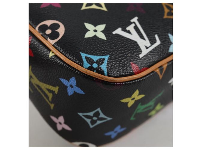 LOUIS VUITTON Bolsa de Ombro Sologne Monograma Multicolorido Preto M92639 Auth 138075SAV - vista 19