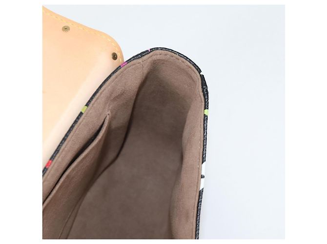 LOUIS VUITTON Bolsa de Ombro Sologne Monograma Multicolorido Preto M92639 Auth 138075SAV - vista 26
