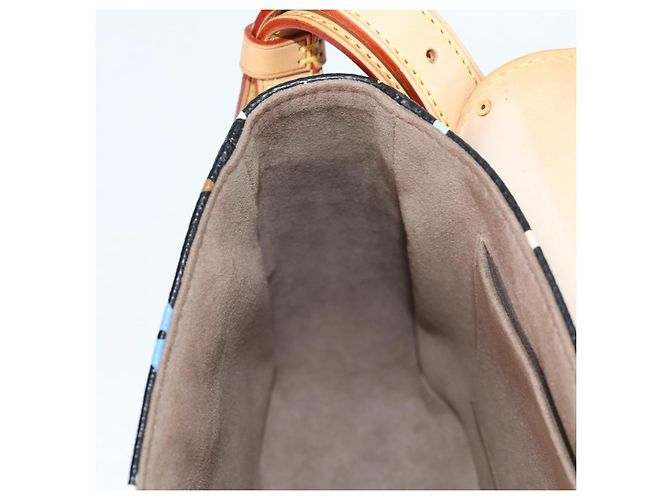 LOUIS VUITTON Bolsa de Ombro Sologne Monograma Multicolorido Preto M92639 Auth 138075SAV - vista 27