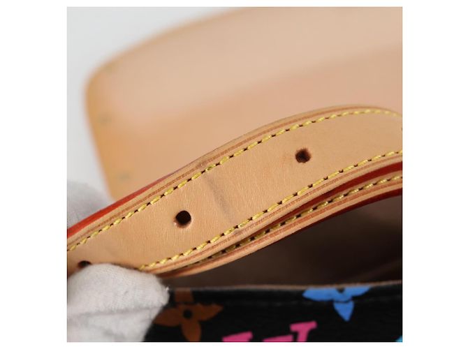 LOUIS VUITTON Bolsa de Ombro Sologne Monograma Multicolorido Preto M92639 Auth 138075SAV - vista 9