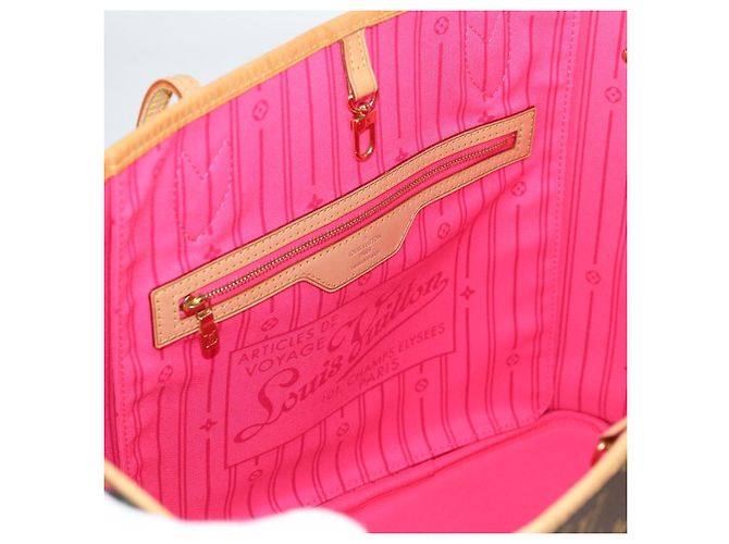LOUIS VUITTON Monogram Rose Neverfull MM Borsa Tote M48613 LV Auth 135291SV Monogramma - vista 21