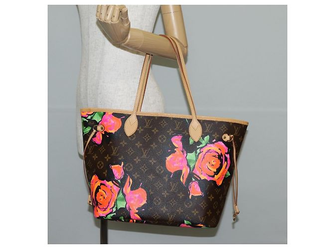 LOUIS VUITTON Monogram Rose Neverfull MM Borsa Tote M48613 LV Auth 135291SV Monogramma - vista 24