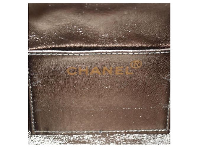 CHANEL Borsa a Spalla in Pelle Matelassé Verde con Catena CC Auth 136053SAV - vista 21