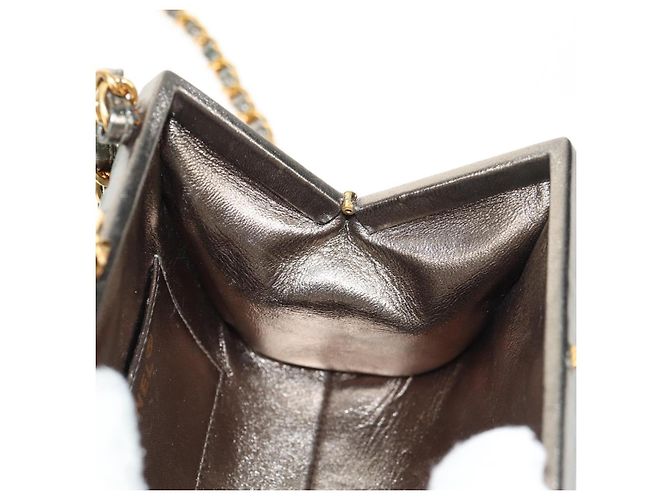 CHANEL Borsa a Spalla in Pelle Matelassé Verde con Catena CC Auth 136053SAV - vista 22
