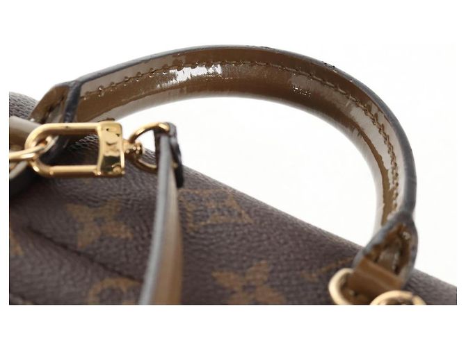 LOUIS VUITTON Zaino Hot Springs Monogram Vernis Khaki M54389 LV Auth BA5768V Cachi Monogramma - vista 14