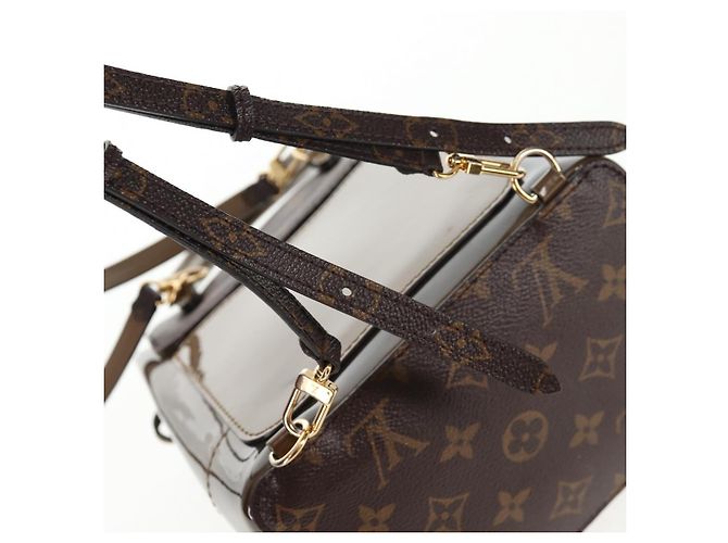 LOUIS VUITTON Zaino Hot Springs Monogram Vernis Khaki M54389 LV Auth BA5768V Cachi Monogramma - vista 16