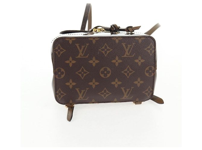 LOUIS VUITTON Zaino Hot Springs Monogram Vernis Khaki M54389 LV Auth BA5768V Cachi Monogramma - vista 5