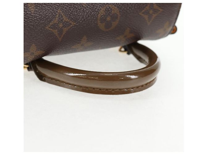 LOUIS VUITTON Zaino Hot Springs Monogram Vernis Khaki M54389 LV Auth BA5768V Cachi Monogramma - vista 8