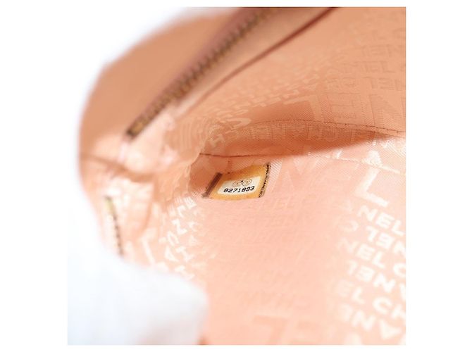 Borsa a spalla CHANEL con catena in seta rosa oro CC Auth 140122SAV D'oro - vista 10