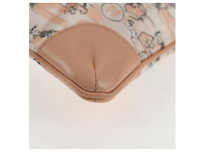 Borsa a spalla CHANEL con catena in seta rosa oro CC Auth 140122SAV D'oro - vista 15