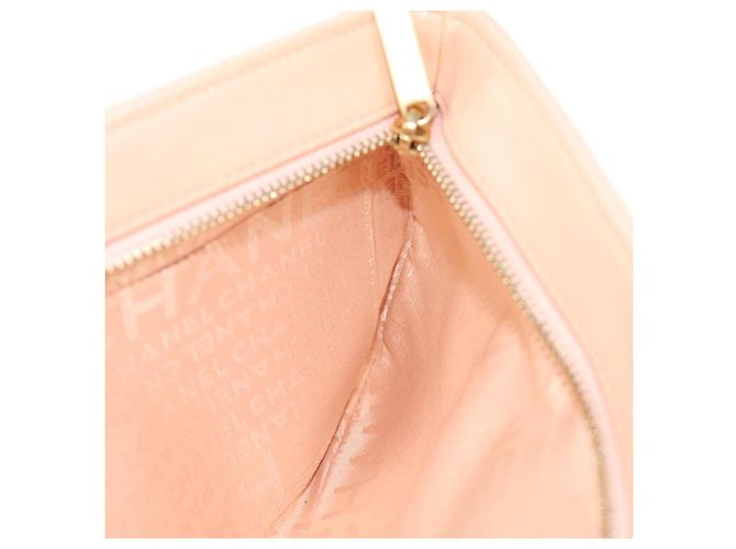 Borsa a spalla CHANEL con catena in seta rosa oro CC Auth 140122SAV D'oro - vista 25