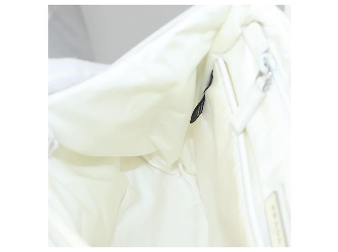 PRADA Backpack Nylon White Silver Auth 105813SAV Silvery - view 25
