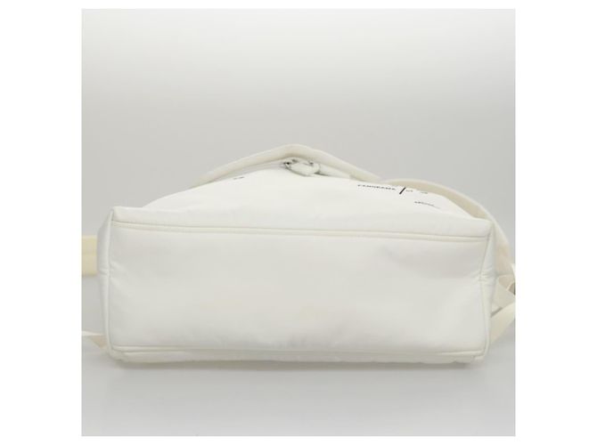 PRADA Backpack Nylon White Silver Auth 105813SAV Silvery - view 5