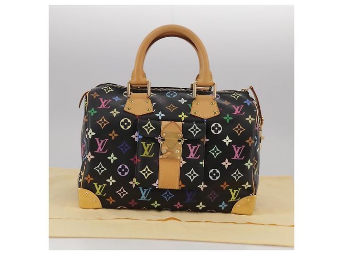 LOUIS VUITTON Handtasche Speedy 30 Monogram Multicolor Schwarz M92642 Auth 107987SAM - Ansicht 12