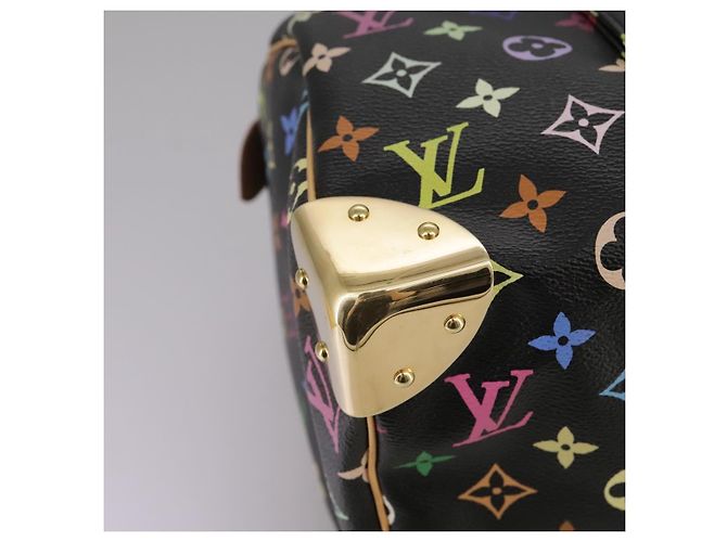 LOUIS VUITTON Handtasche Speedy 30 Monogram Multicolor Schwarz M92642 Auth 107987SAM - Ansicht 15