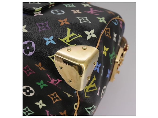 LOUIS VUITTON Handtasche Speedy 30 Monogram Multicolor Schwarz M92642 Auth 107987SAM - Ansicht 16