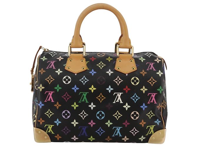 LOUIS VUITTON Handtasche Speedy 30 Monogram Multicolor Schwarz M92642 Auth 107987SAM - Ansicht 2