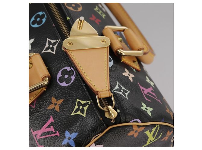 LOUIS VUITTON Handtasche Speedy 30 Monogram Multicolor Schwarz M92642 Auth 107987SAM - Ansicht 20