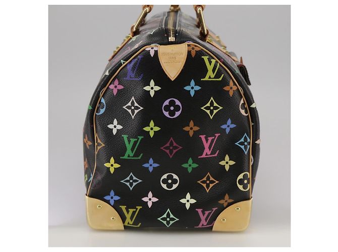 LOUIS VUITTON Handtasche Speedy 30 Monogram Multicolor Schwarz M92642 Auth 107987SAM - Ansicht 4