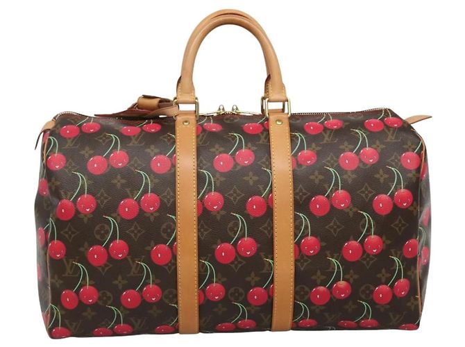 LOUIS VUITTON Boston Tasche Keepall 45 Monogram Kirsche M95011 LV Auth 113808SAM Monogramm - Ansicht 13