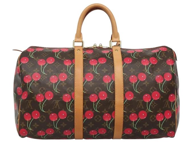 LOUIS VUITTON Boston Tasche Keepall 45 Monogram Kirsche M95011 LV Auth 113808SAM Monogramm - Ansicht 2