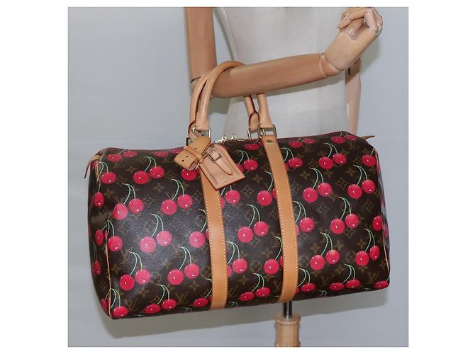 LOUIS VUITTON Boston Tasche Keepall 45 Monogram Kirsche M95011 LV Auth 113808SAM Monogramm - Ansicht 23