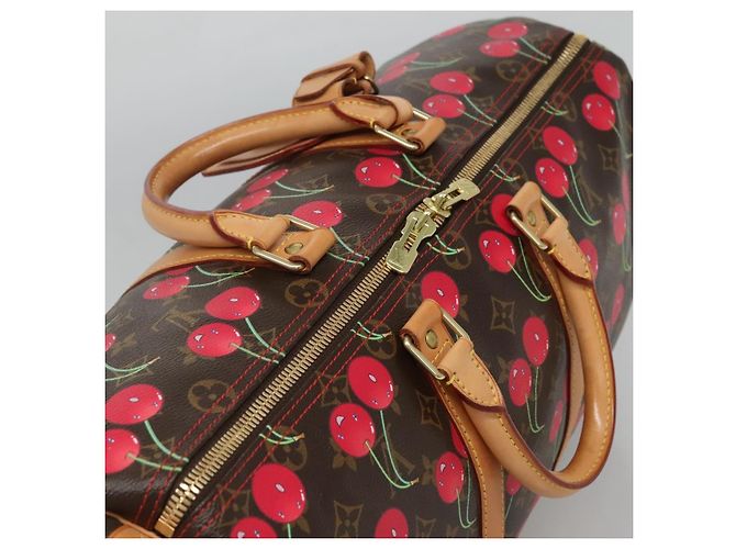 LOUIS VUITTON Boston Tasche Keepall 45 Monogram Kirsche M95011 LV Auth 113808SAM Monogramm - Ansicht 6
