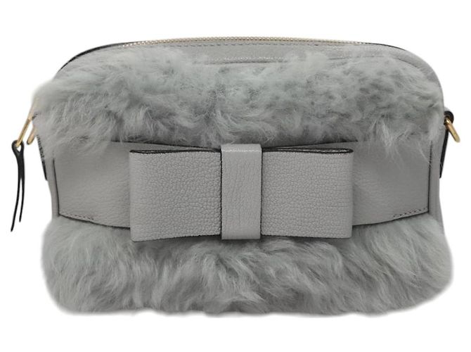 Borsa a Spalla Miu Miu Grigia Auth 115374SAM Marrone - vista 13