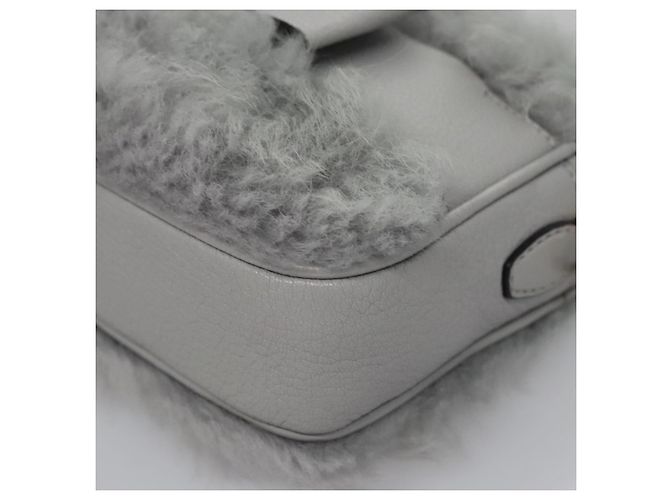 Borsa a Spalla Miu Miu Grigia Auth 115374SAM Marrone - vista 14