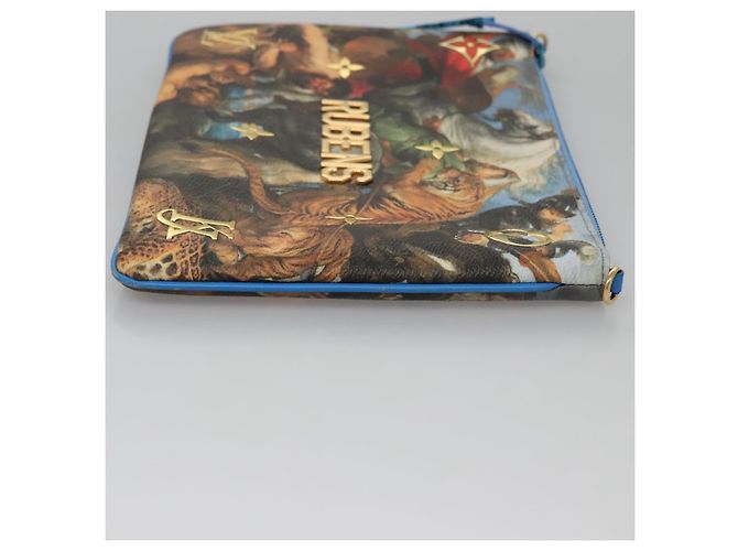 LOUIS VUITTON Pochette Plat Celty Koons Rubens M64617 LV Auth 115961SAM Multicolor - vista 3