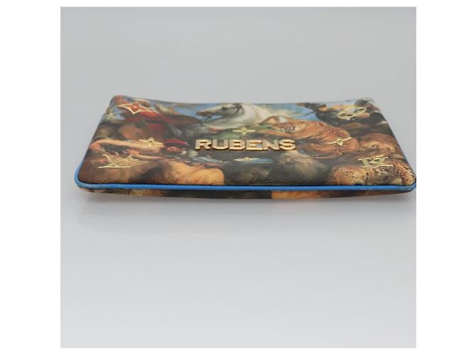 LOUIS VUITTON Pochette Plat Celty Koons Rubens M64617 LV Auth 115961SAM Multicolor - vista 6