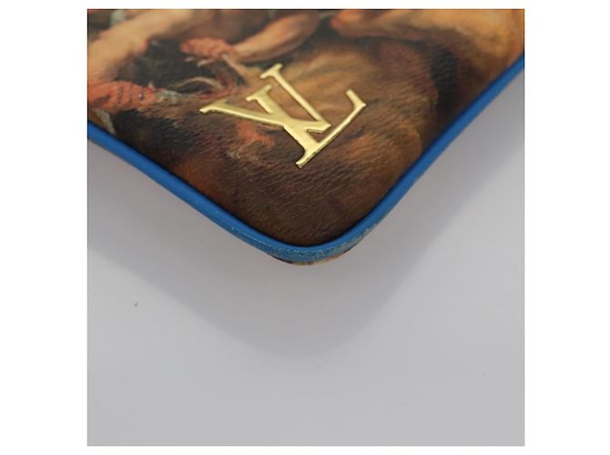 LOUIS VUITTON Pochette Plat Celty Koons Rubens M64617 LV Auth 115961SAM Multicolor - vista 7