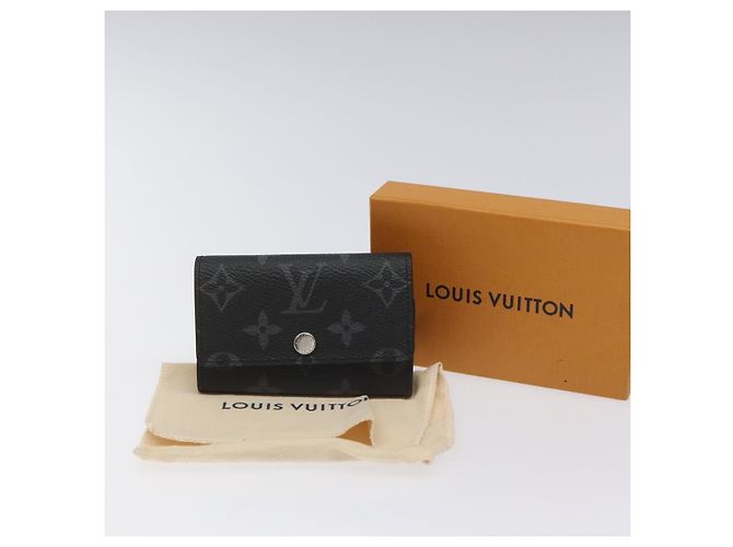 LOUIS VUITTON Monogram Eclipse Multicles6 Key Case M82603 LV Auth EC409M - view 12