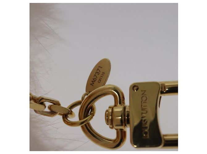 PORTACHIAVI FUZZY BUBBLE LOUIS VUITTON Rosa Oro M67371 LV Auth JB089M D'oro - vista 10