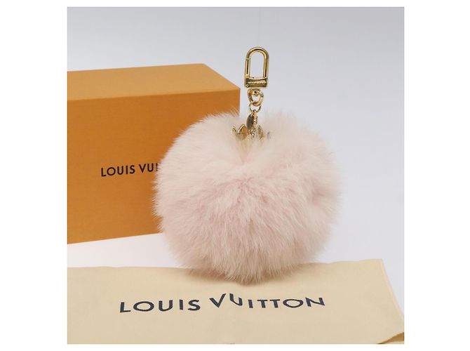 PORTACHIAVI FUZZY BUBBLE LOUIS VUITTON Rosa Oro M67371 LV Auth JB089M D'oro - vista 11