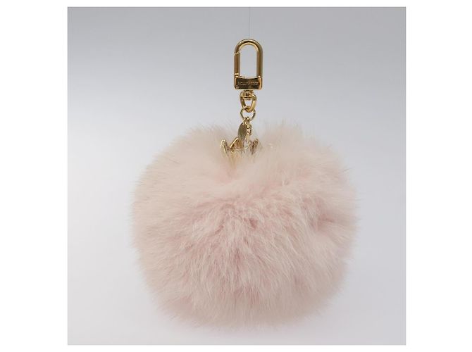 PORTACHIAVI FUZZY BUBBLE LOUIS VUITTON Rosa Oro M67371 LV Auth JB089M D'oro - vista 2