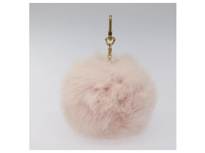 PORTACHIAVI FUZZY BUBBLE LOUIS VUITTON Rosa Oro M67371 LV Auth JB089M D'oro - vista 4